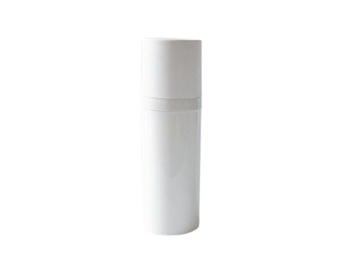 Airless MEZZO ROUND 50 ml PCR 50%, gray-white
